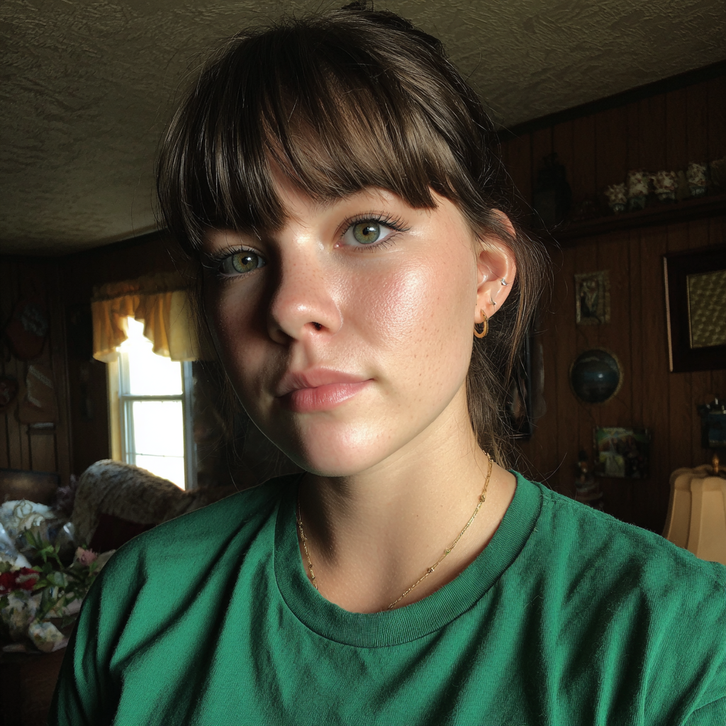 A pensive young woman standing in a living room | Source: No source