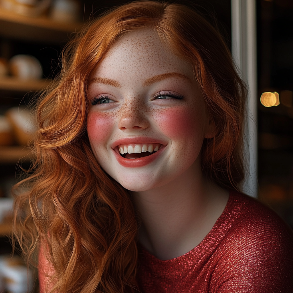 A woman laughing | Source: No source