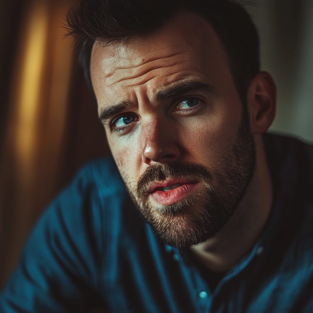 A pensive man | Source: No source