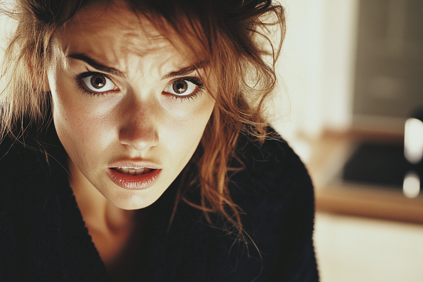 Close up of a shocked woman's face | Source: No source