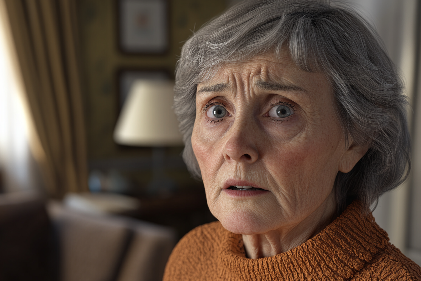 A worried older woman | Source: no source