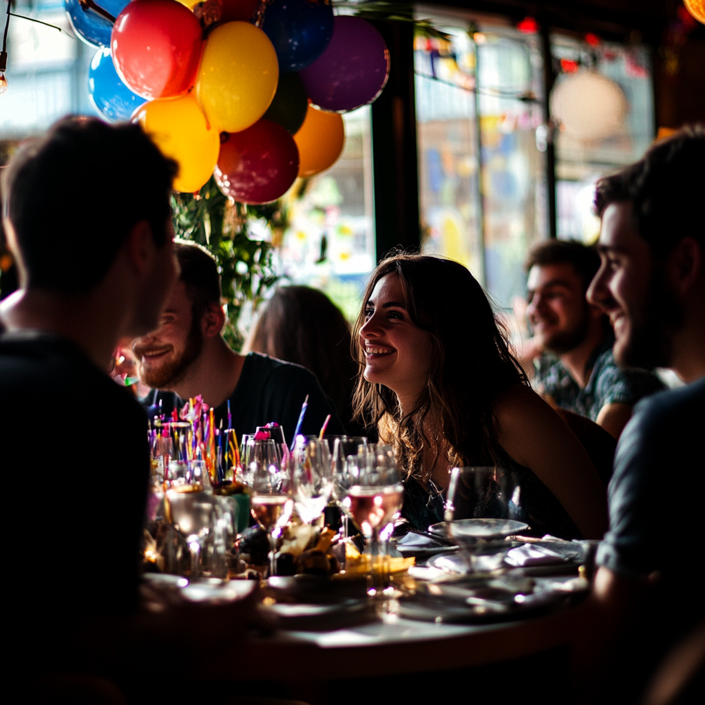 Guests at a birthday party | Source: No source