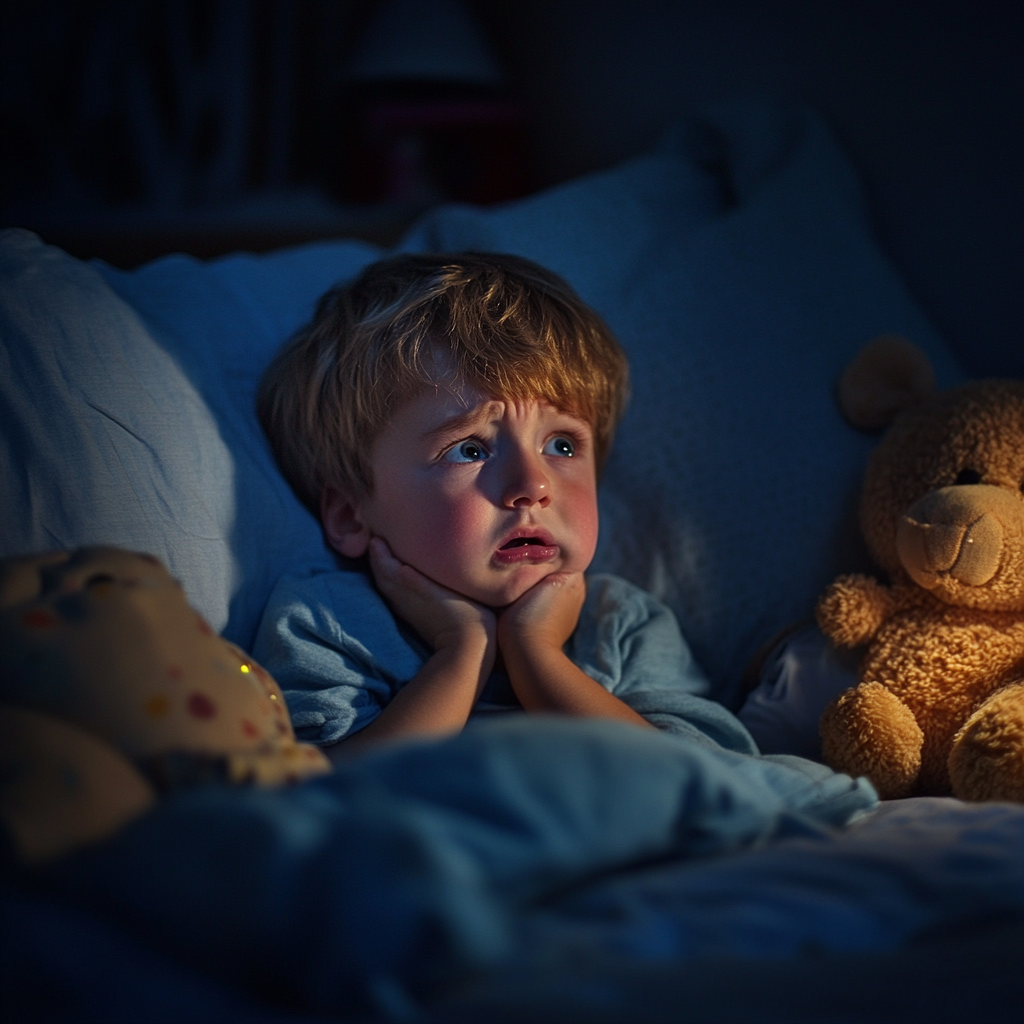 A child crying in his room | Source: no source