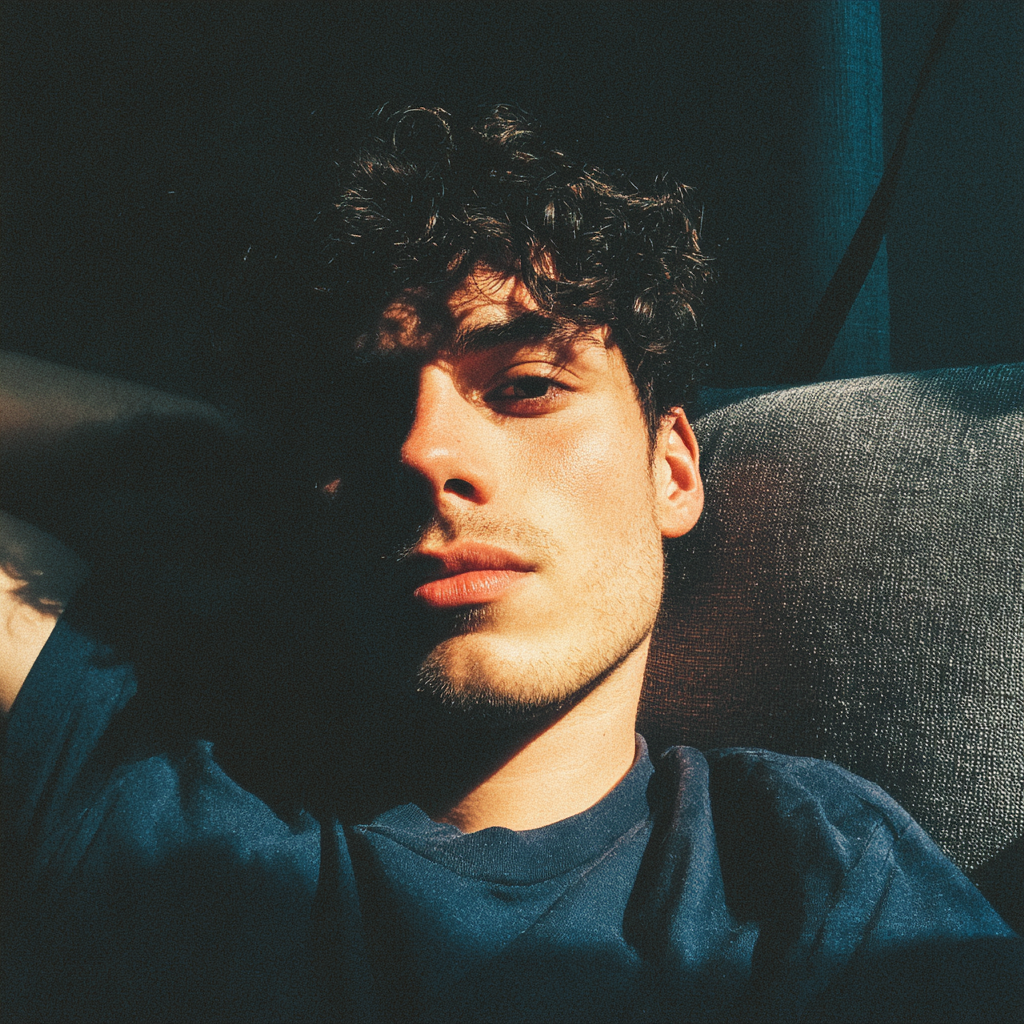 A man sitting on a couch | Source: no source