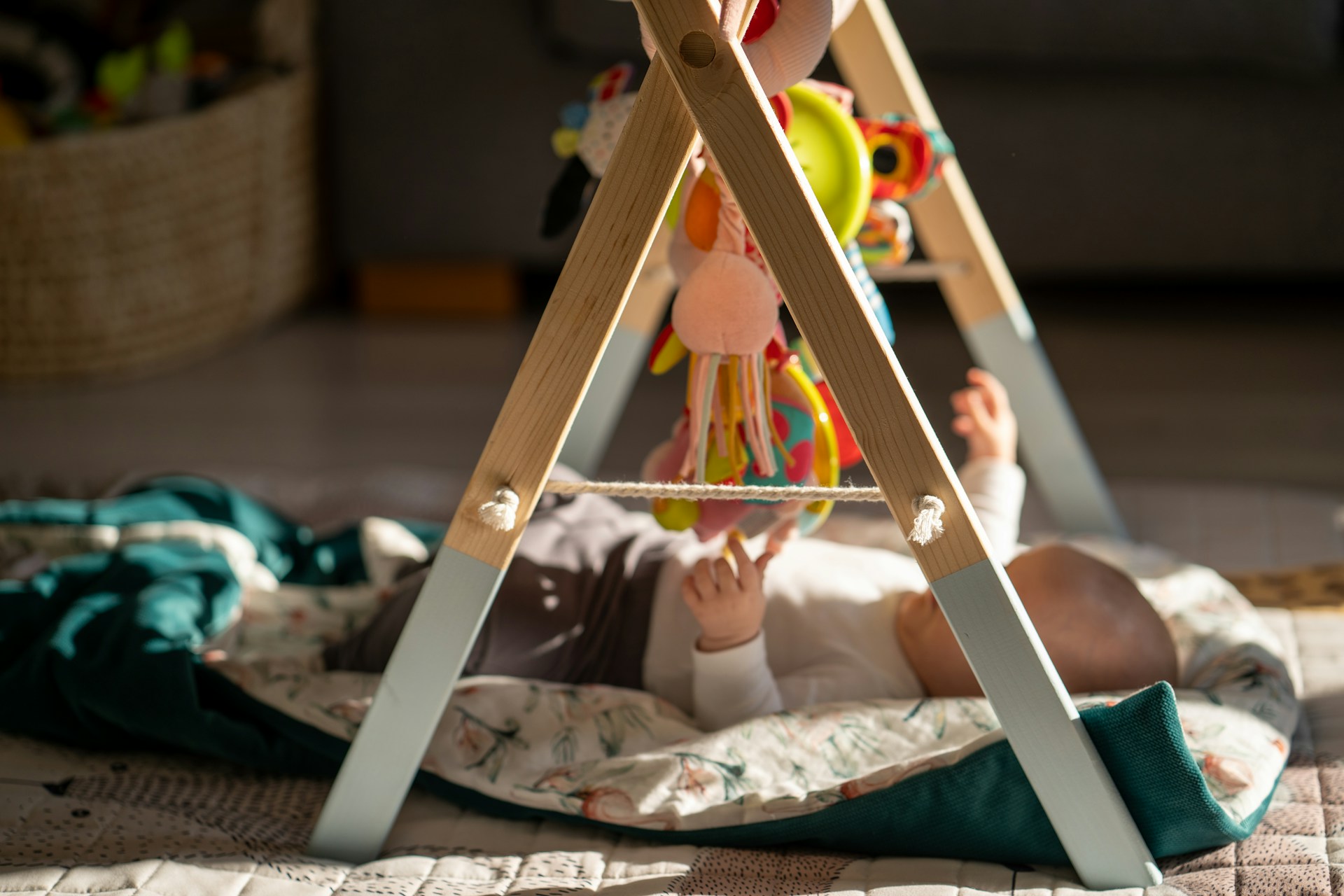 A baby playing with toys | Source: Unsplash