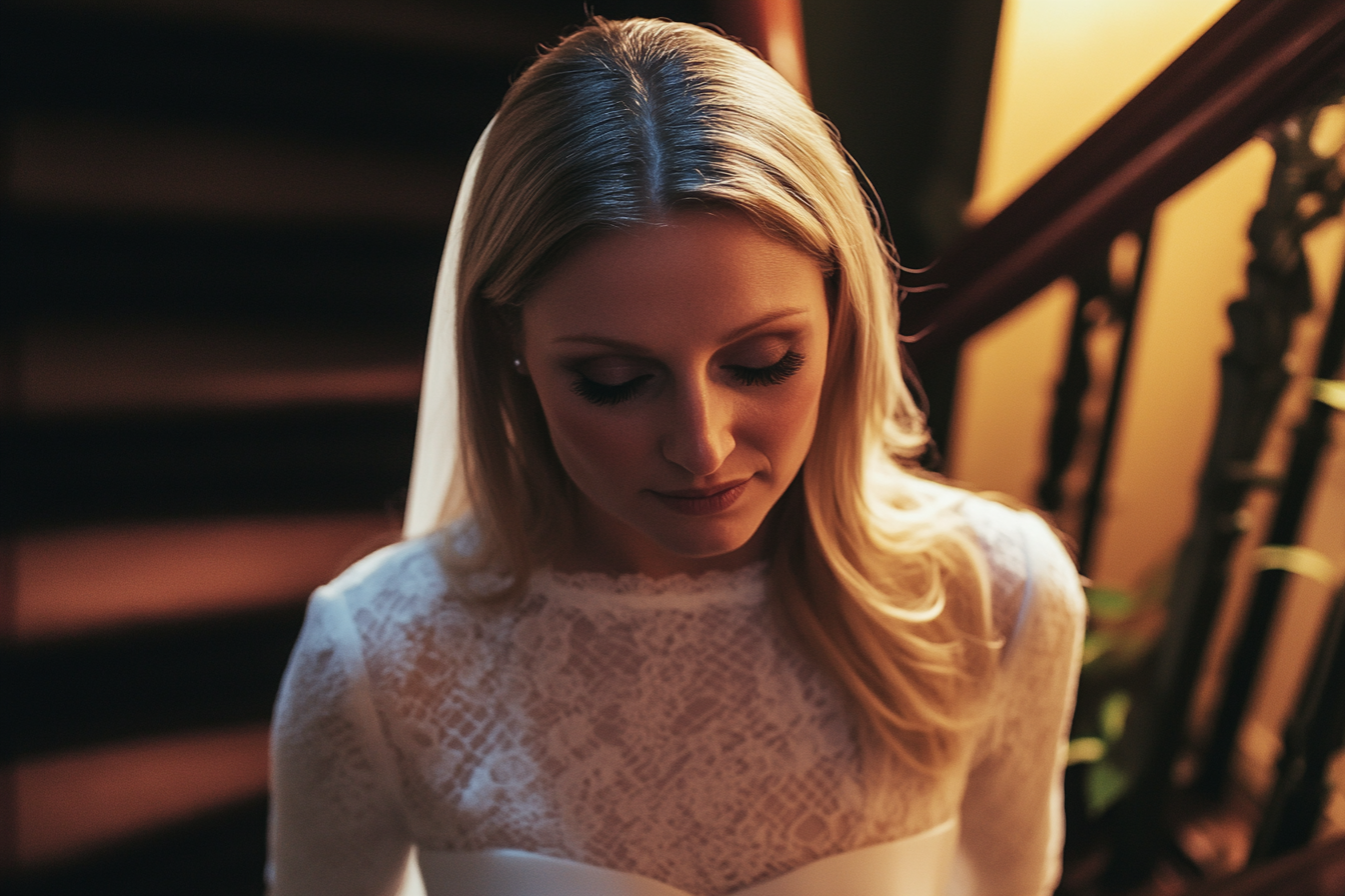 A woman on a staircase | Source: no source