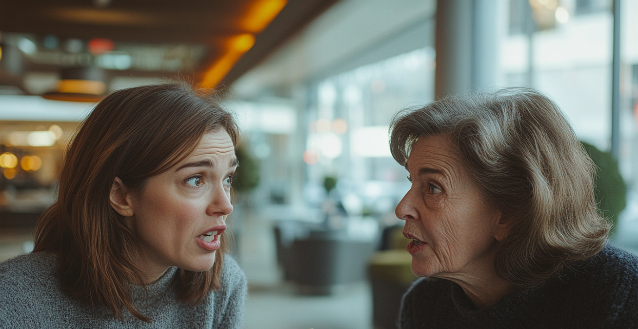 Two women arguing | Source: No source