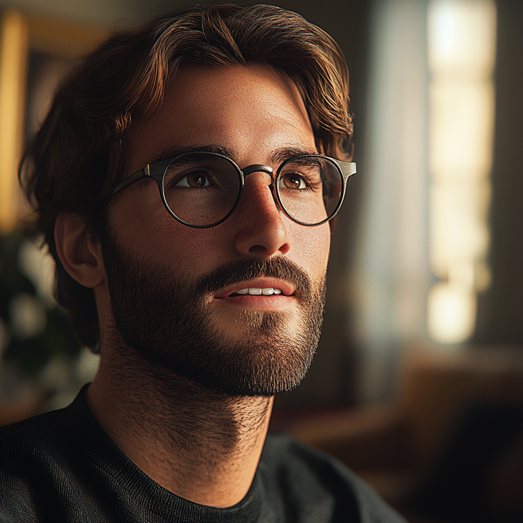 A man in a living room | Source: No source