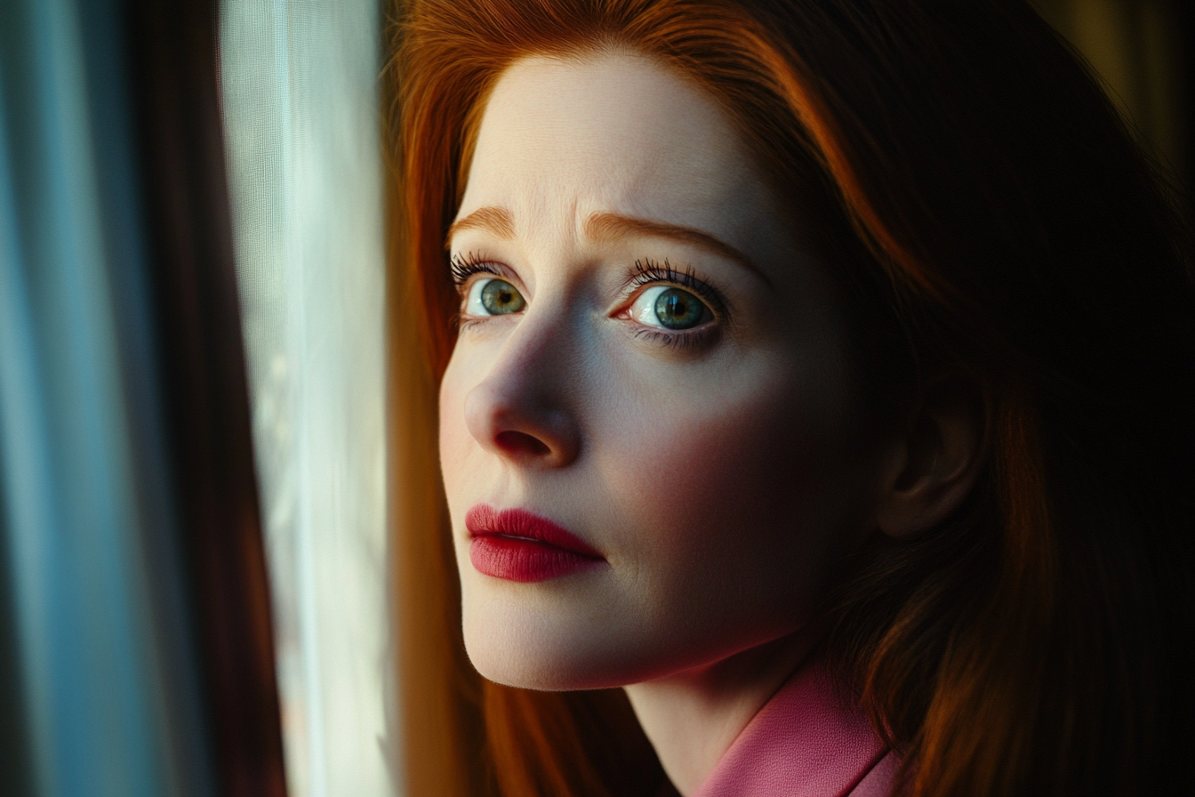 A woman standing near a window | Source: no source