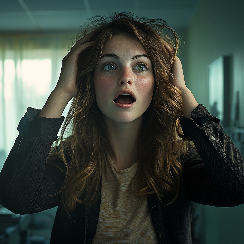 A puzzled woman standing in a hospital ward | Source: No source