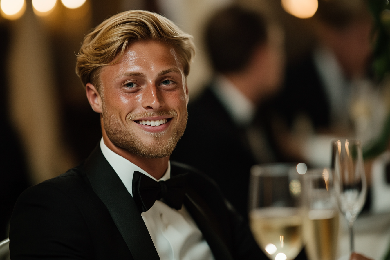 A smiling man seated at a table | Source: No source