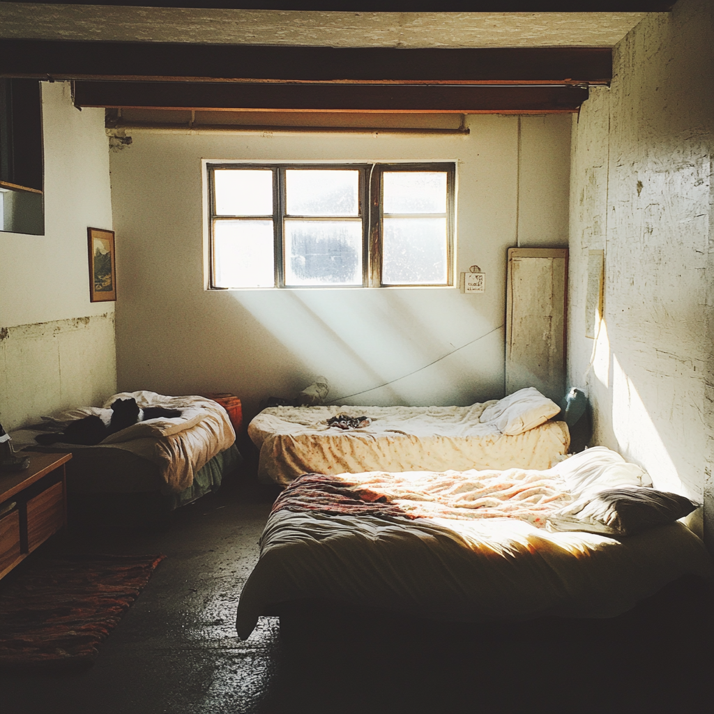 Beds in a shelter | Source: No source