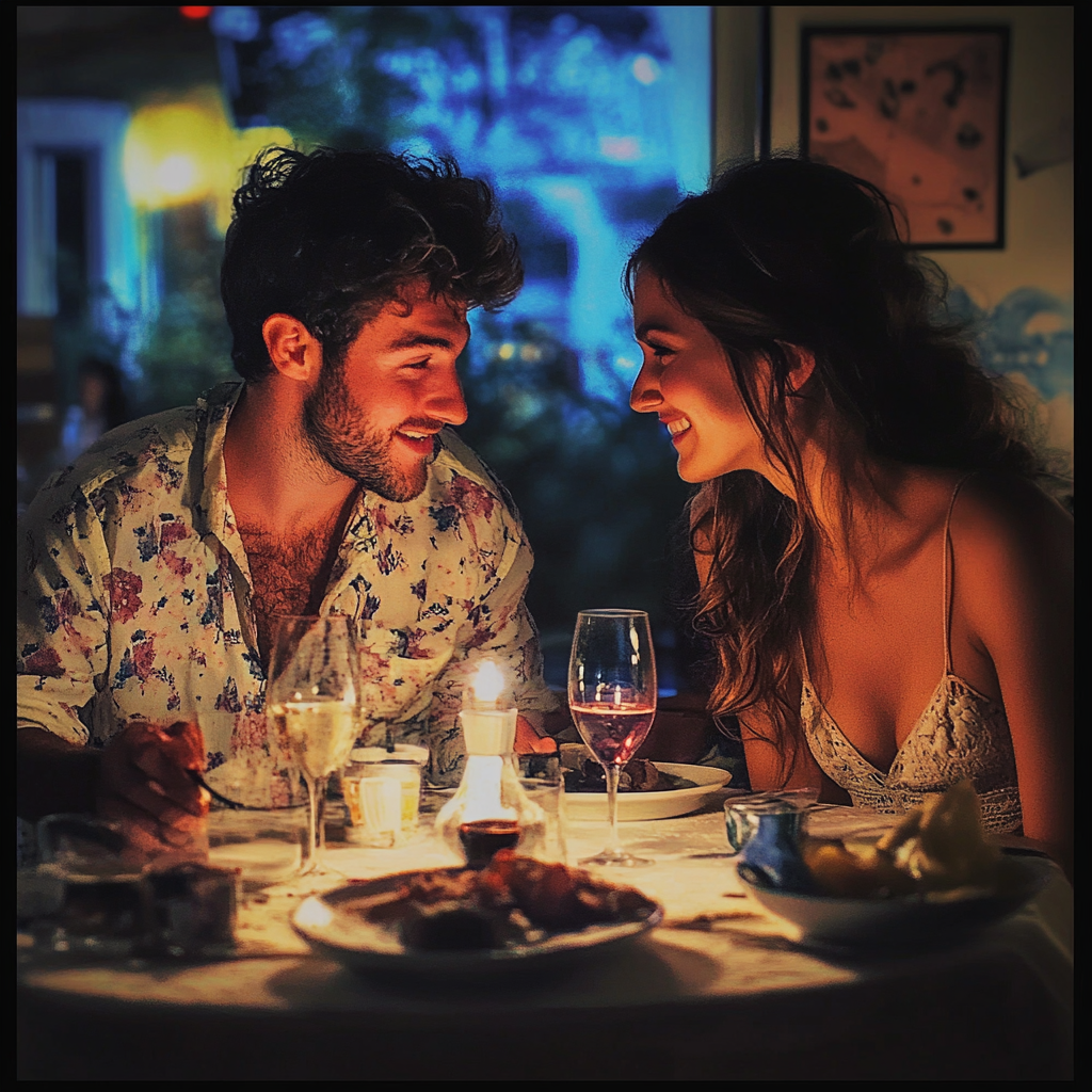 Couple having dinner | Source: no source