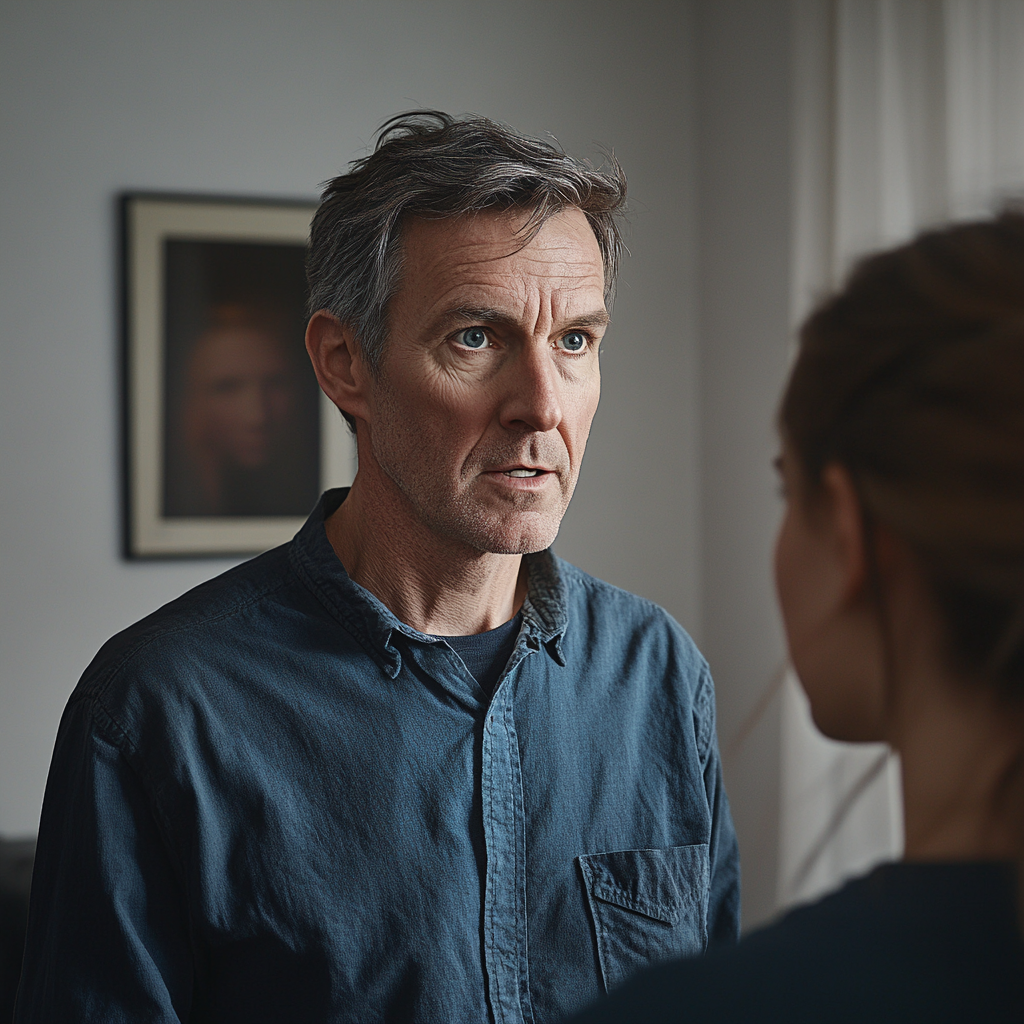 A man talking to his stepdaughter | Source: no source