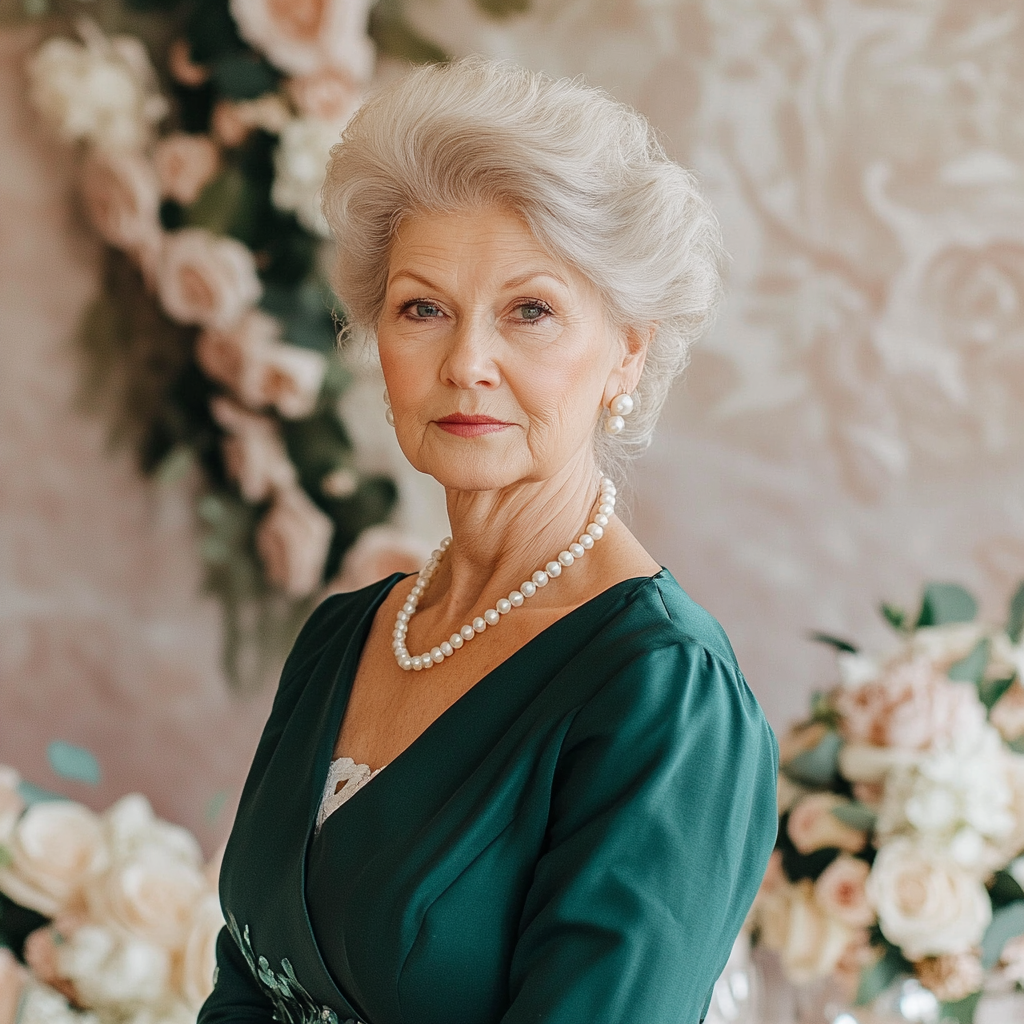 An older woman at a wedding | Source: No source