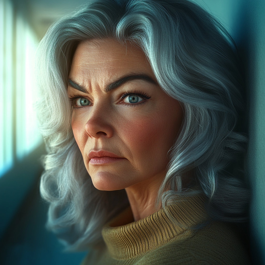 An emotional woman looking at someone | Source: No source