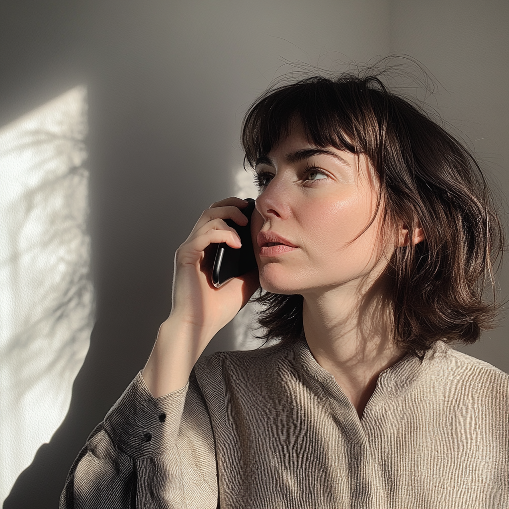 A woman talking on the phone | Source: No source