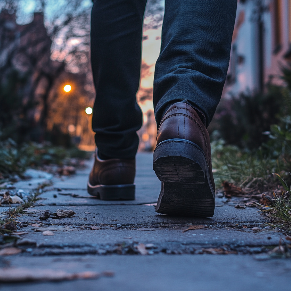 A man walking away | Source: no source