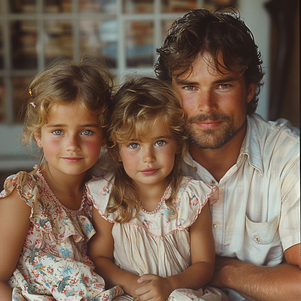 Jack and his two daughters | Source: No source