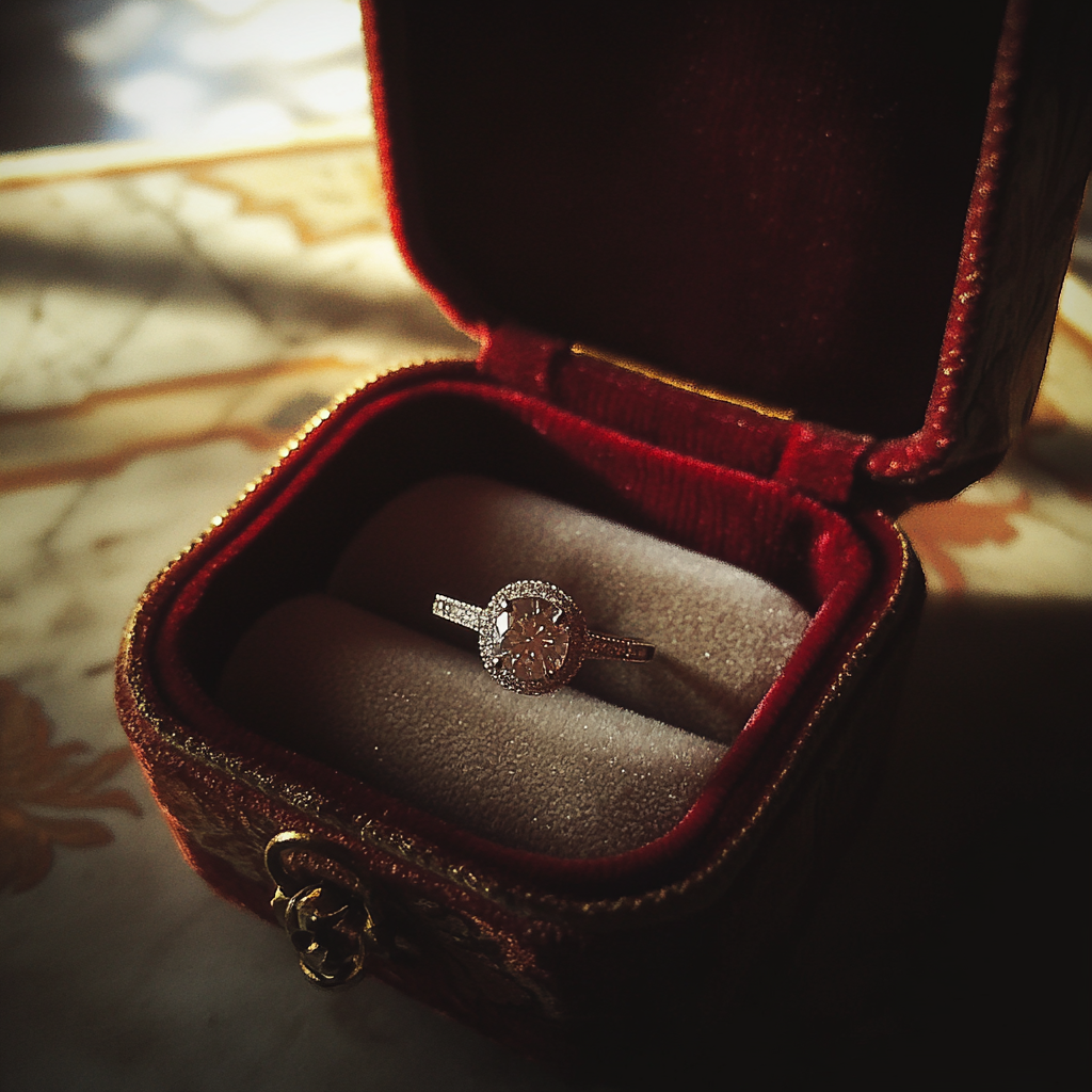 A ring in a box | Source: No source