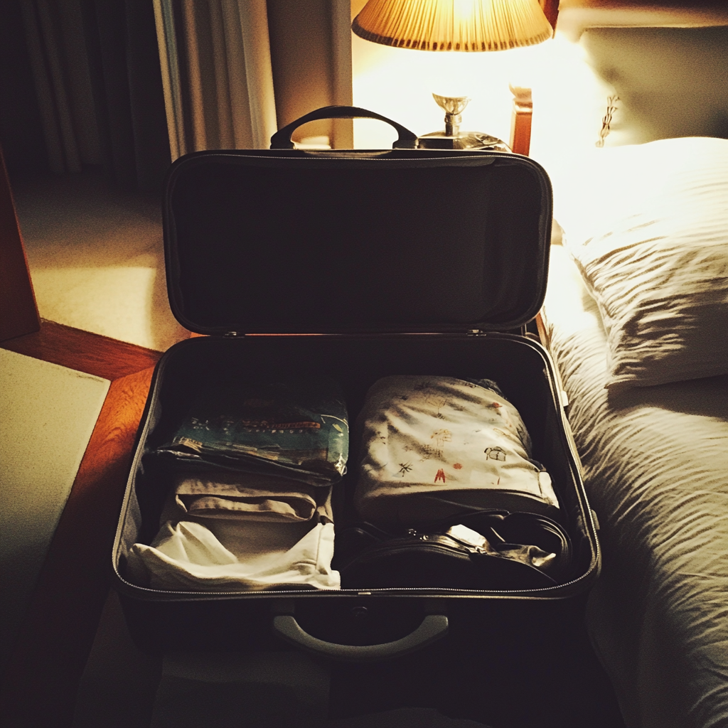 An open suitcase | Source: no source