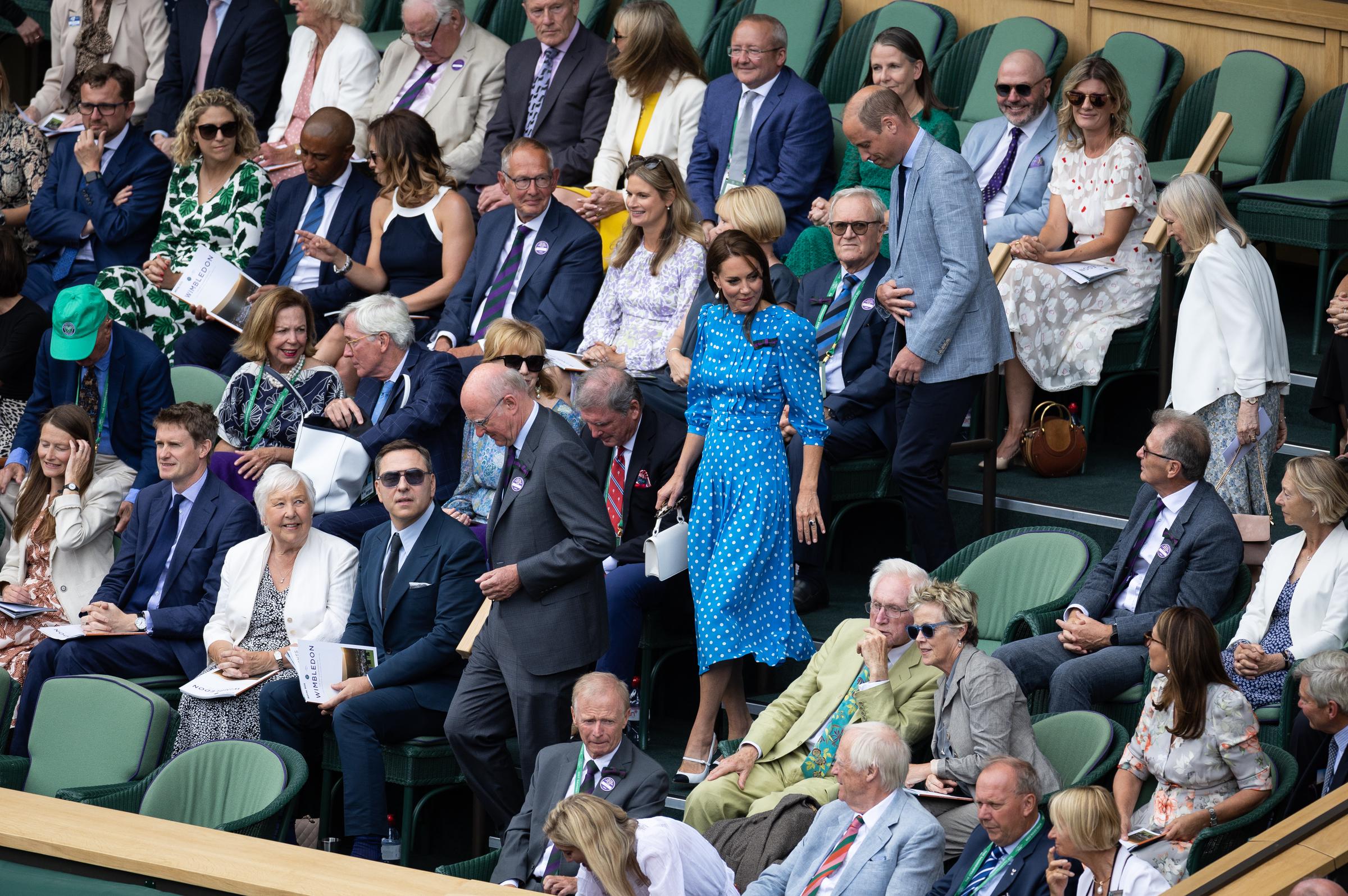 Catherine, Princess of Wales,  on match on day nine of The Wimbledon Championships 2022 at the All England Lawn Tennis and Croquet Club on July 5 in London. | Source: Getty Images