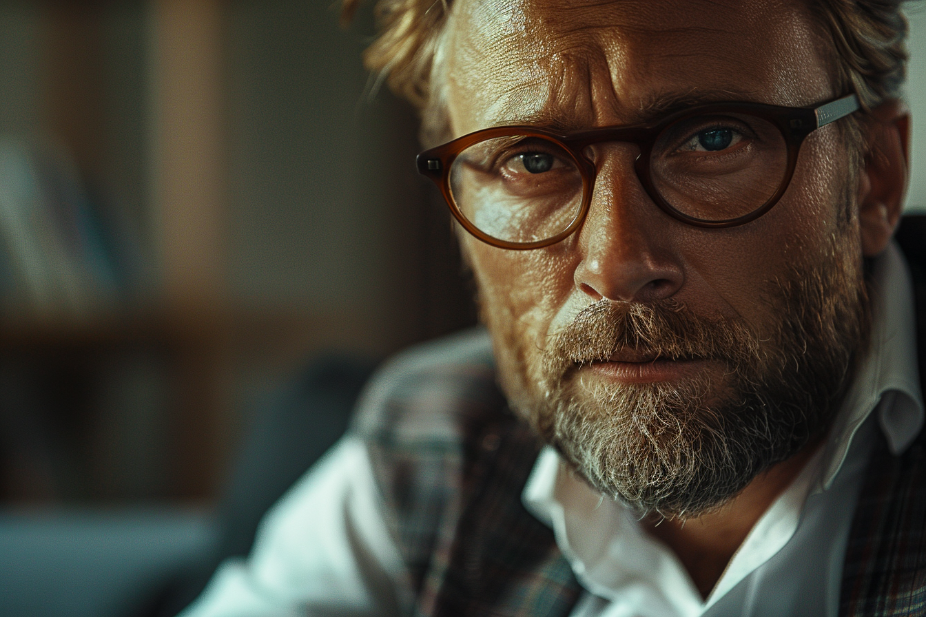 A close-up shot of a man | Source: no source