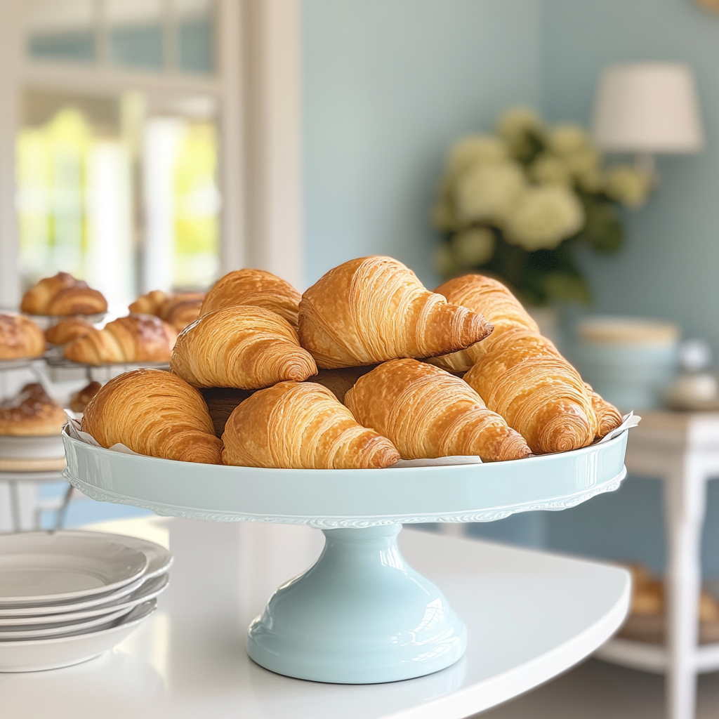 Fresh croissants on display | Source: No source