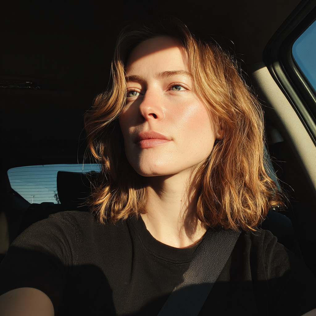 A woman driving a car | Source:  no source
