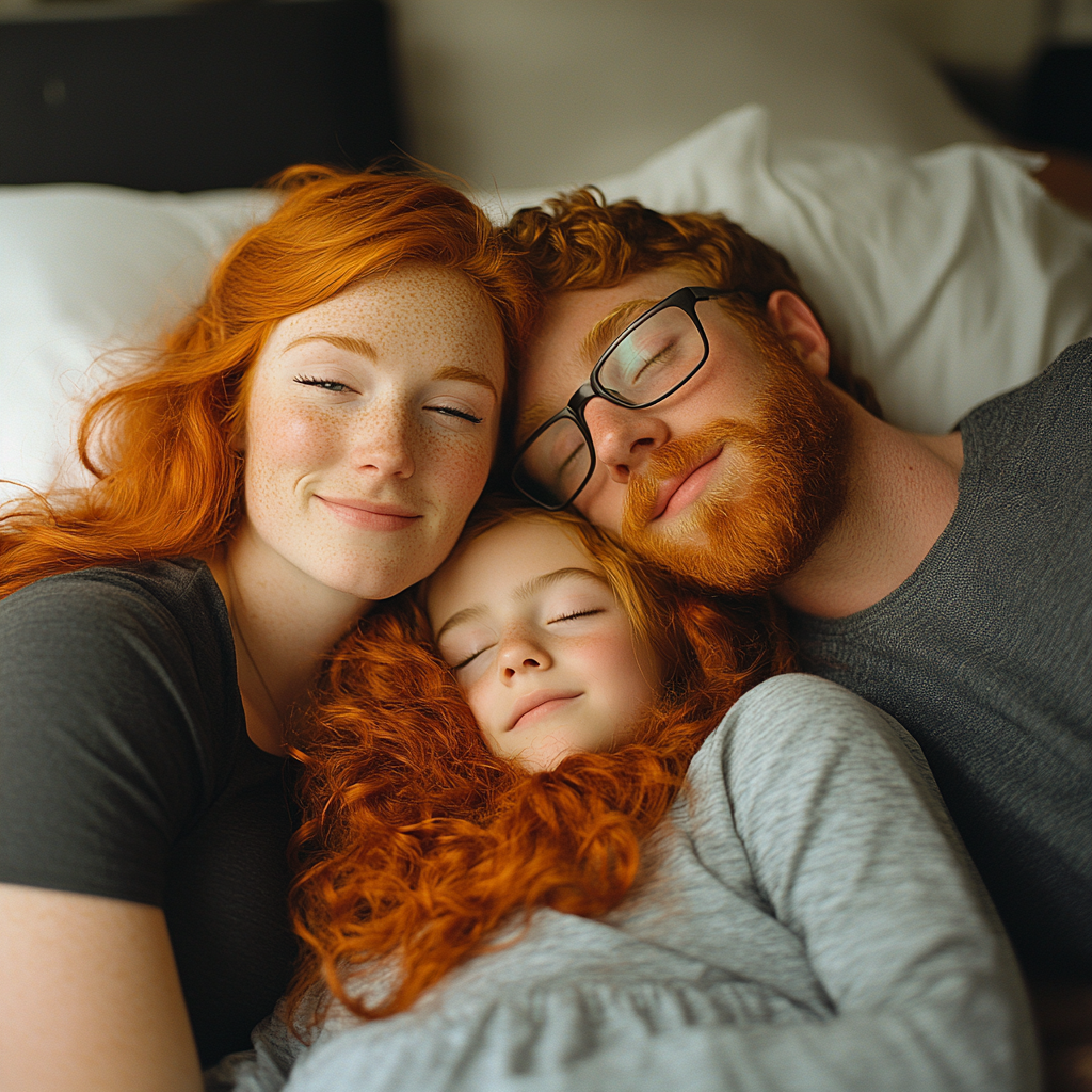 A happy couple with their child | Source: no source