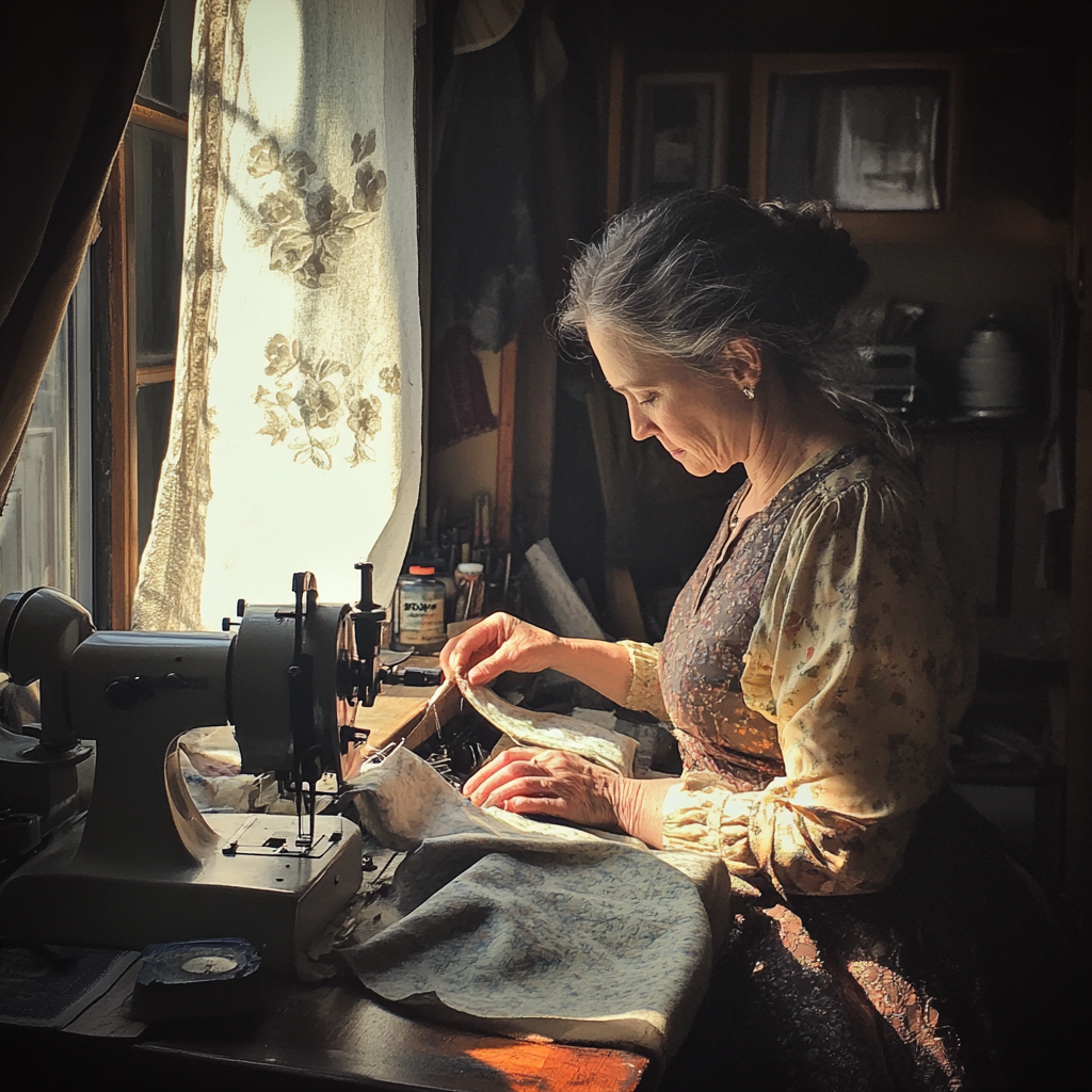 An older seamstress | Source: No source