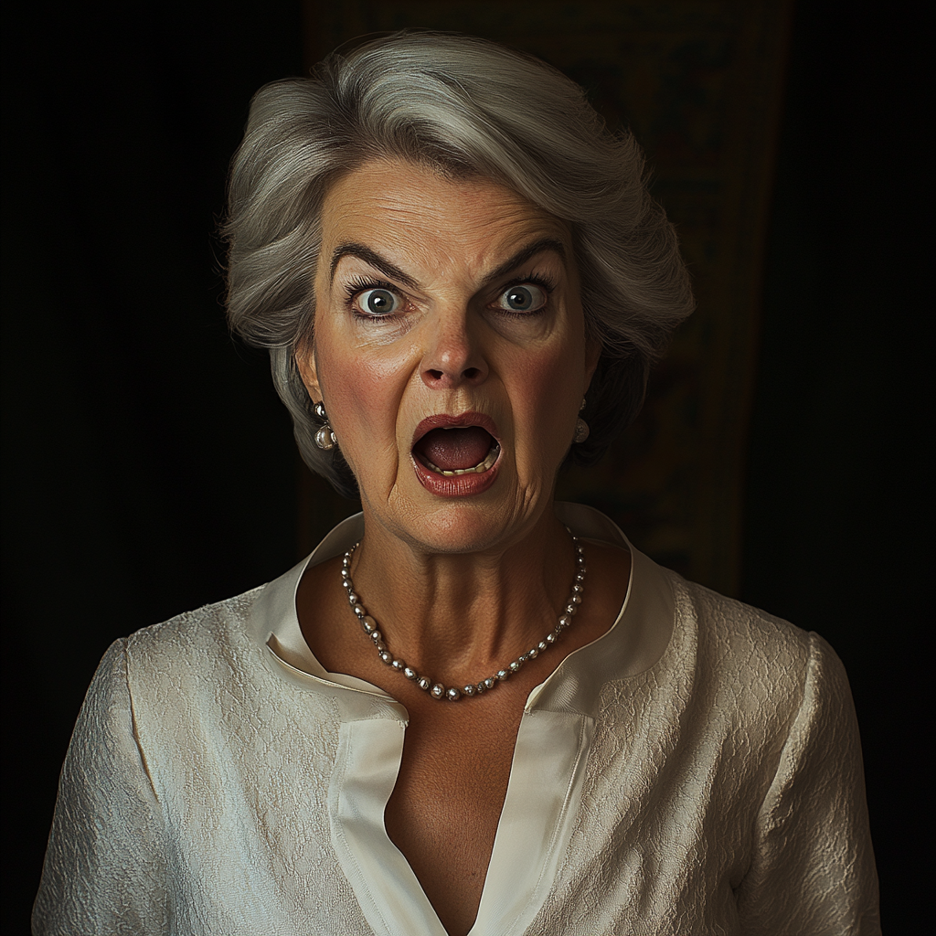 A woman gasping | Source: no source