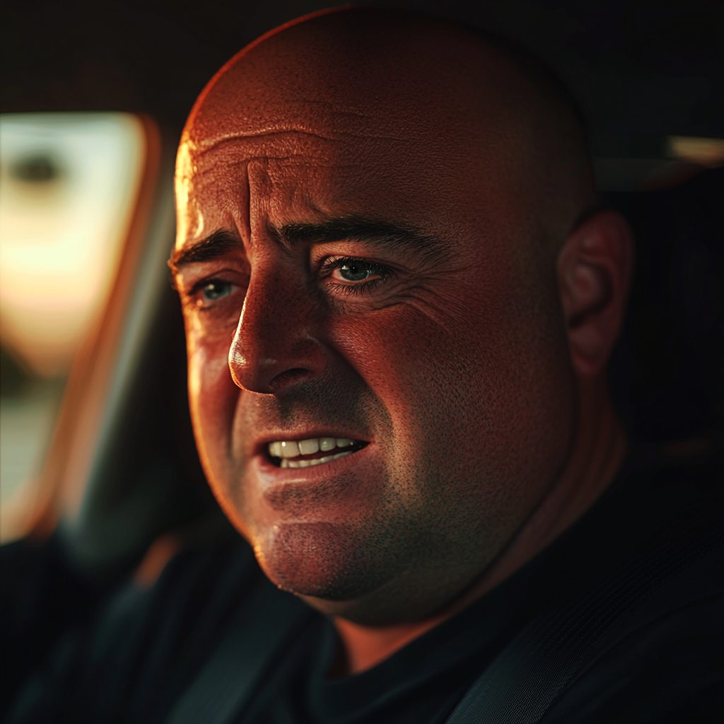 A nervous man with a fragile smile | Source: no source
