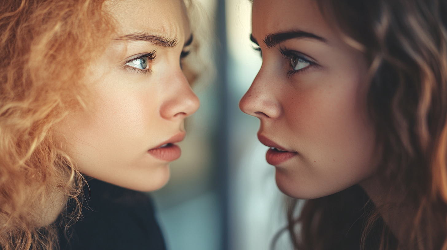 Two women face to face | Source: No source