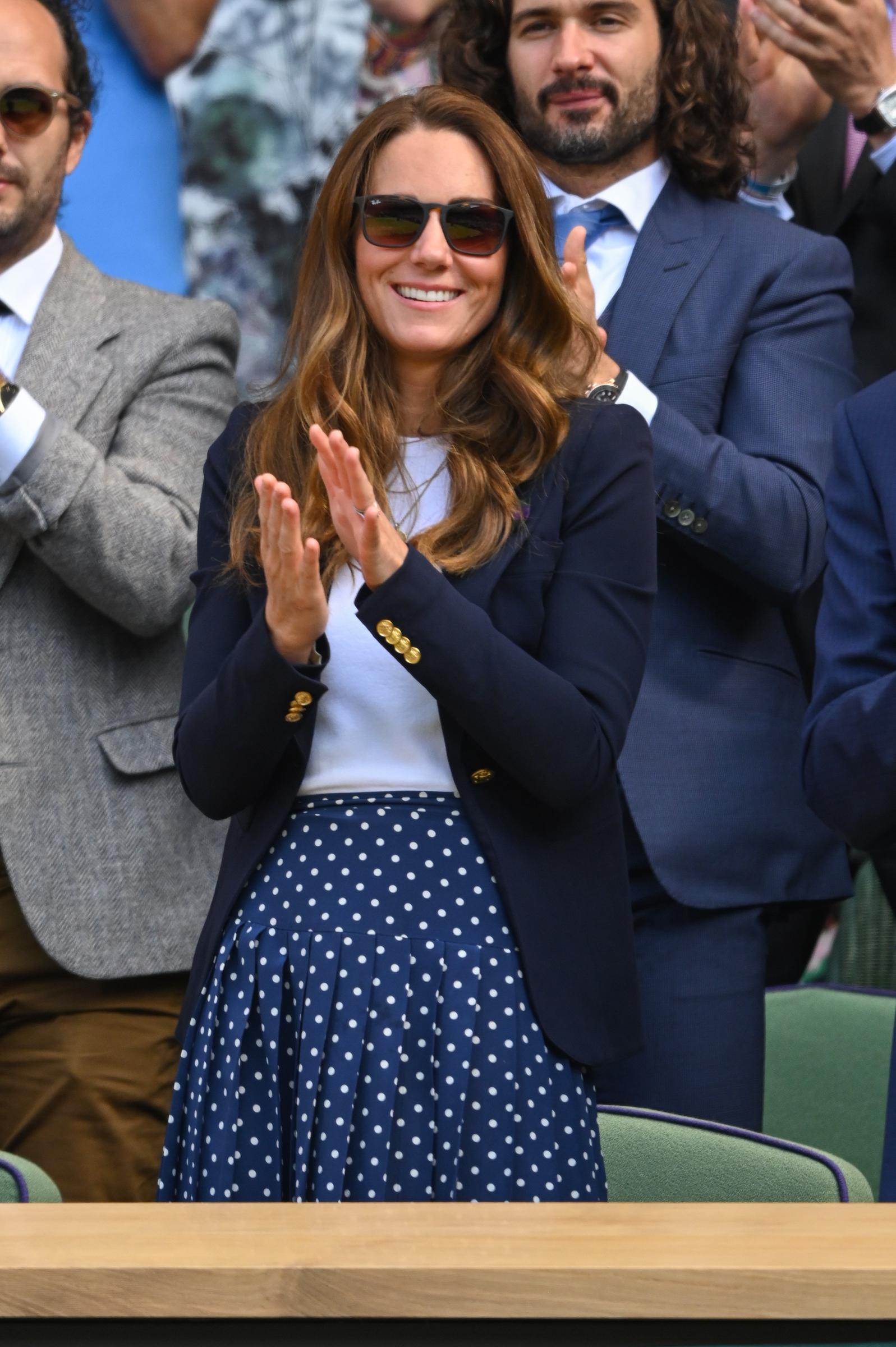 Catherine, Princess of Wales, at the Wimbledon Championships at the All England Lawn Tennis and Croquet Club on July 2, 2021, in London. | Source: Getty Images