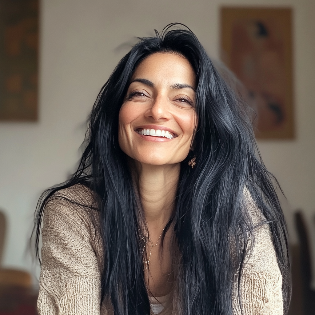 A smiling therapist sitting in her office | Source: no source