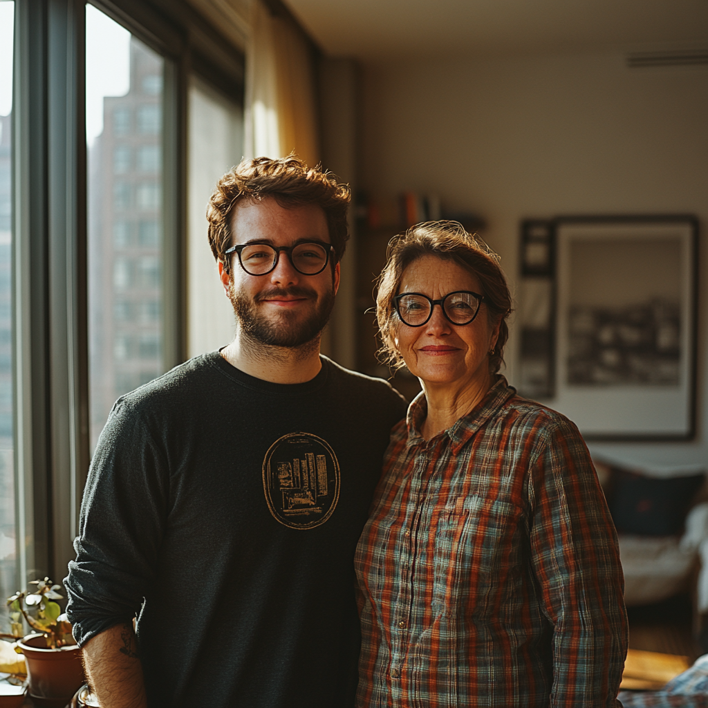 A man and his mother | Source: no source