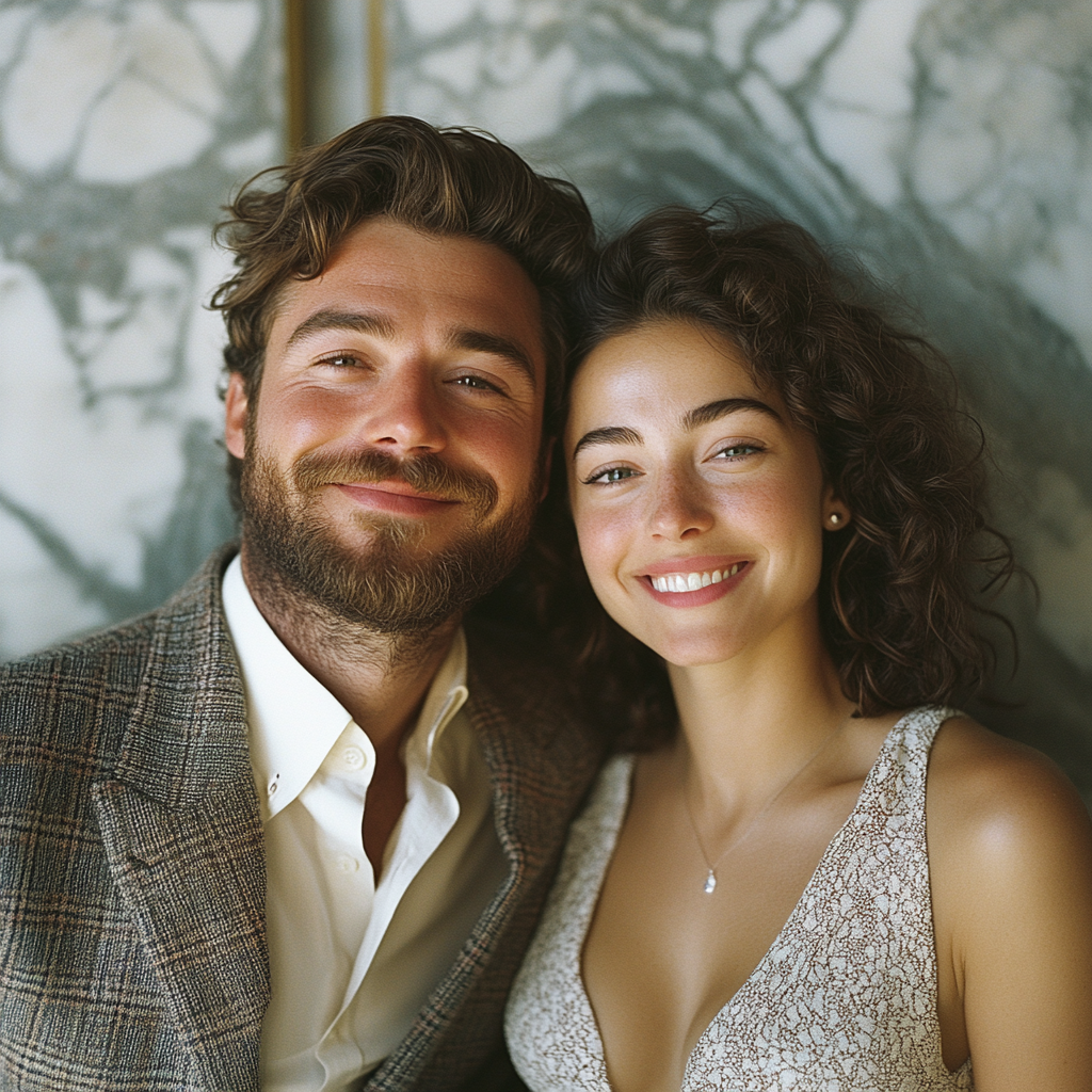 A happy couple at a hotel | Source: No source