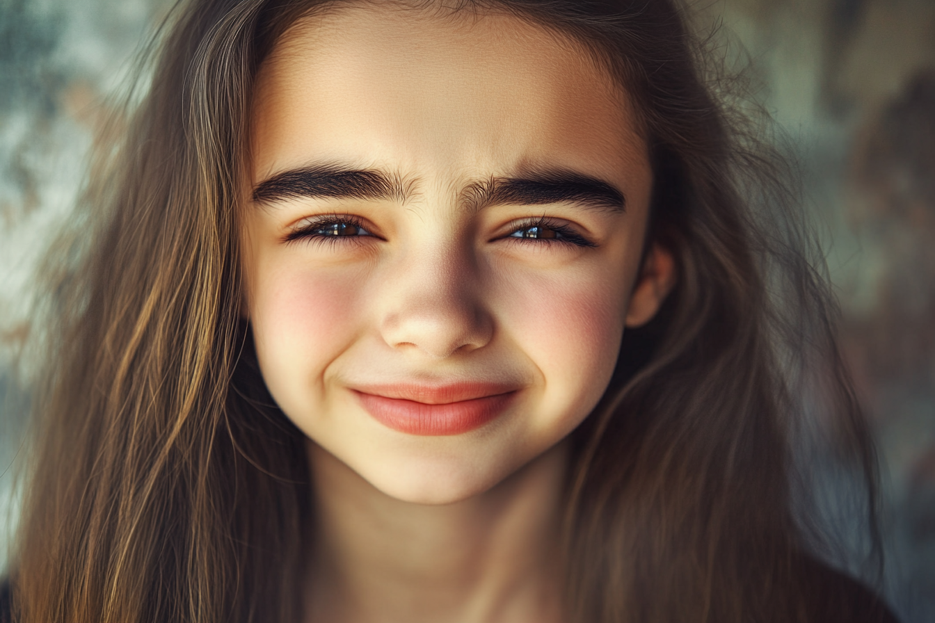 An emotional girl holding back tears | Source: No source