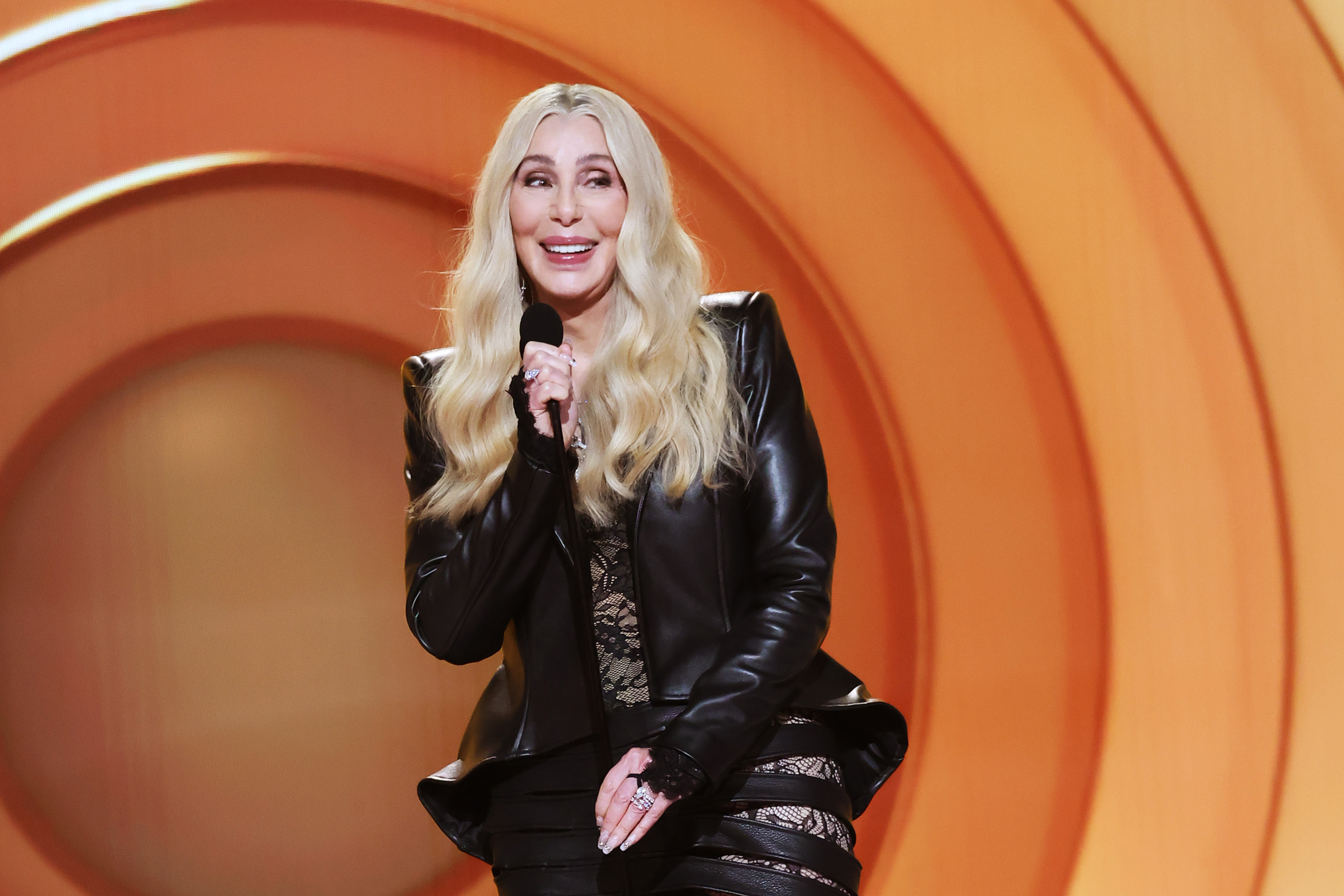 Cher presenting onstage during the 68th Grammy Awards in Los Angeles, California on February 1, 2026. | Source: Getty Images