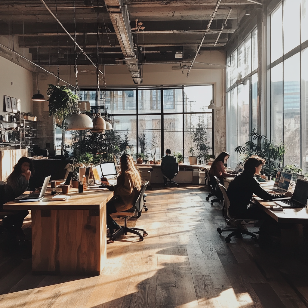 People sitting at their desks | Source: No source