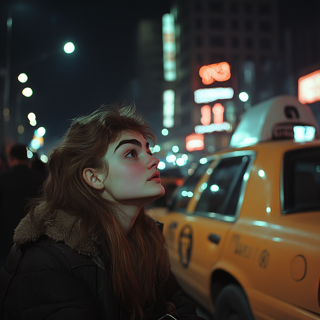 A woman outside about to catch a taxi | Source: No source