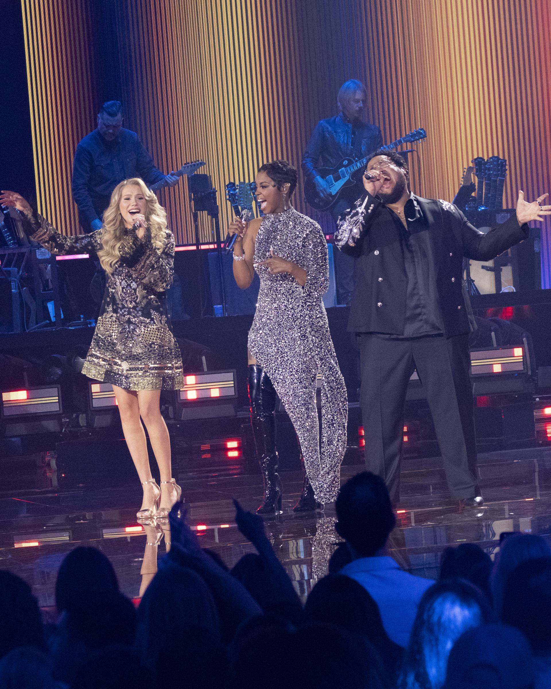 The top 3 "American Idol" finalists, Hannah Harper, Jordan McCullough, and Keyla Richardson | Source: Getty Images