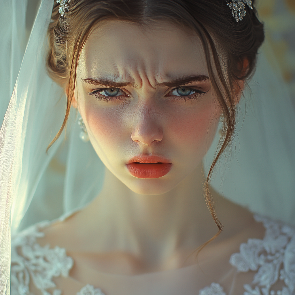 An upset bride on her wedding day | Source: No source