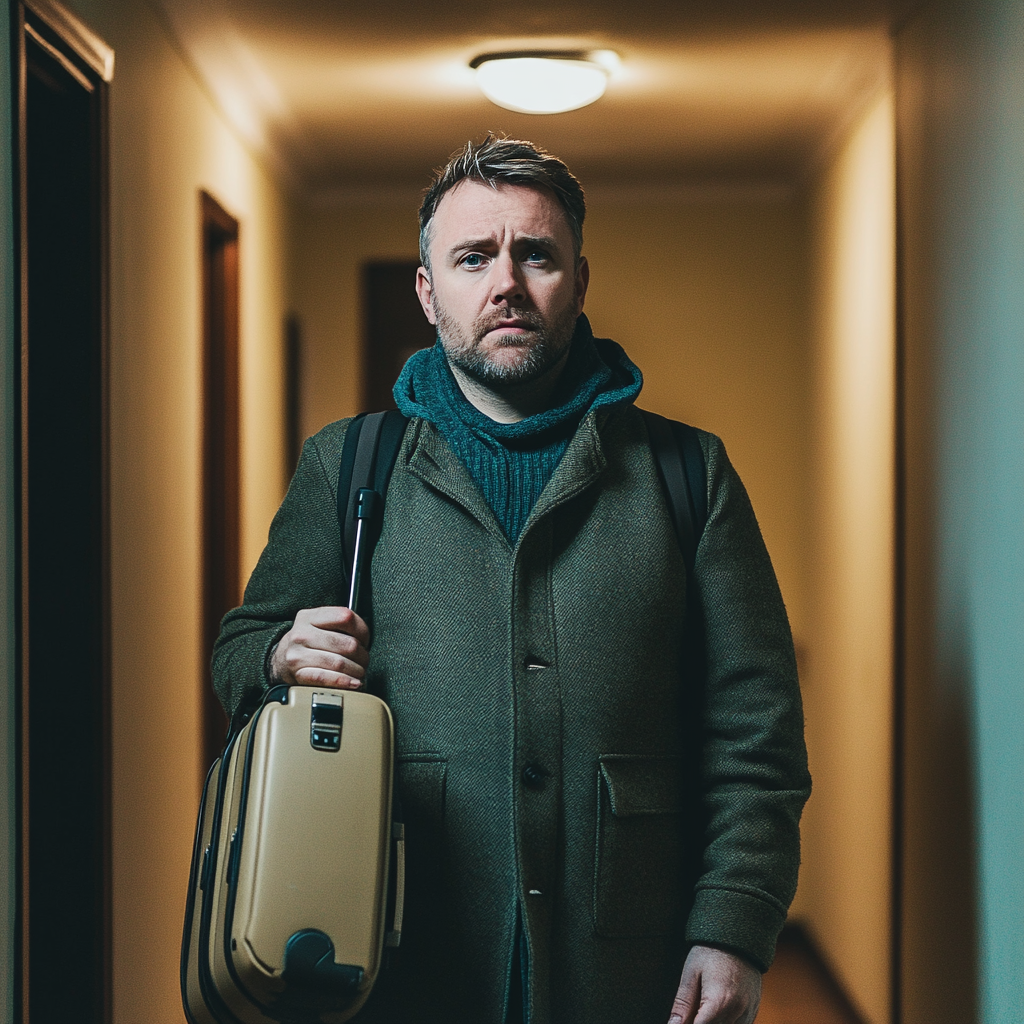 A man leaving the house | Source: no source