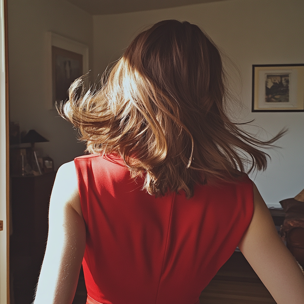 A woman storming away | Source: No source
