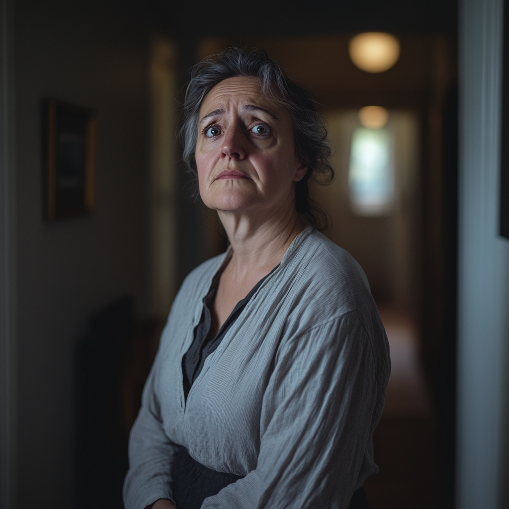 A middle-aged woman looking at someone | Source: No source