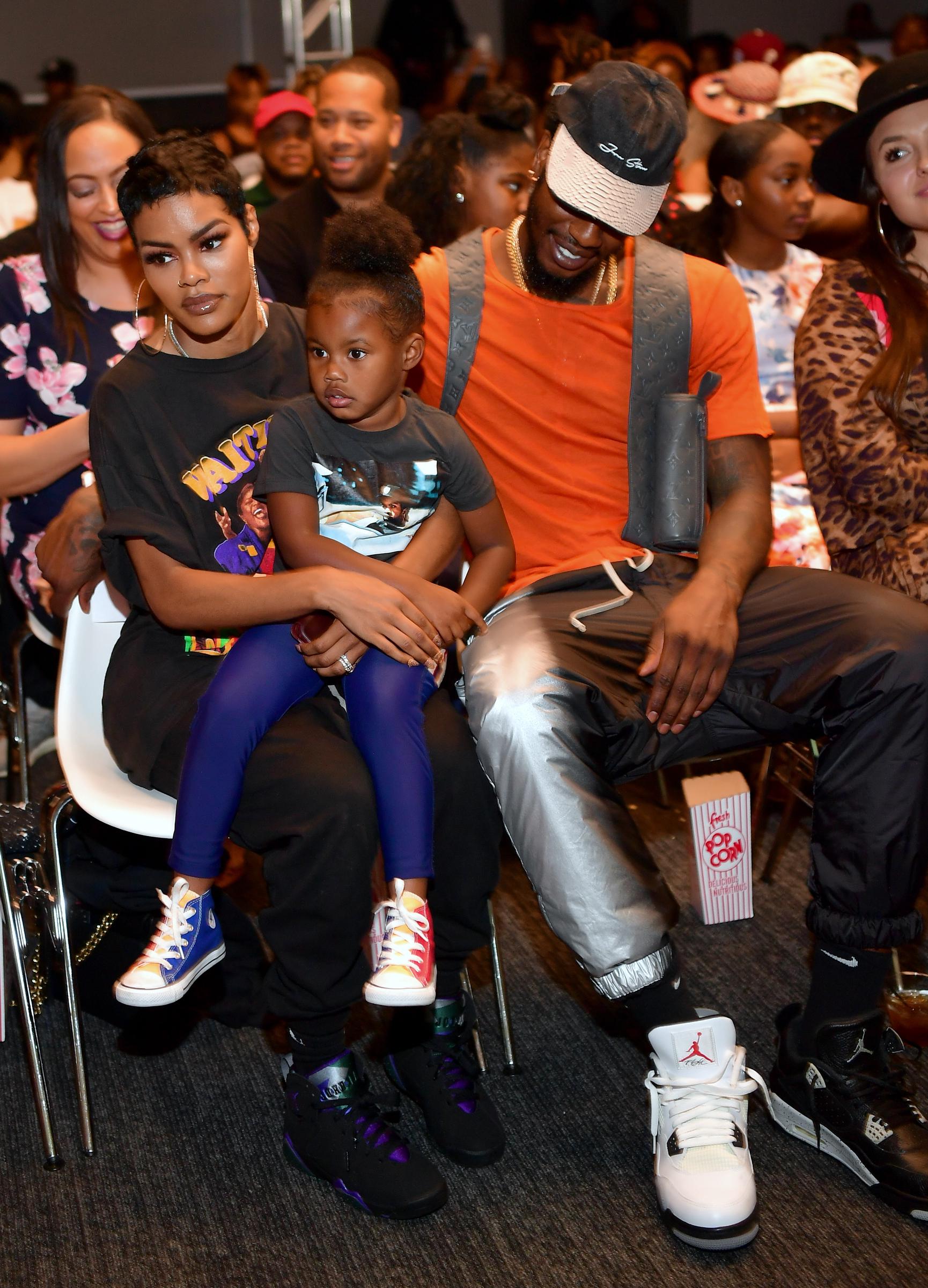 Teyana Taylor, Iman Shumpert and Iman "Junie" Tayla Shumpert Jr attend "You Be There" Screening at The Gathering Spot on August 11, 2019, in Atlanta, Georgia | Source: Getty Images