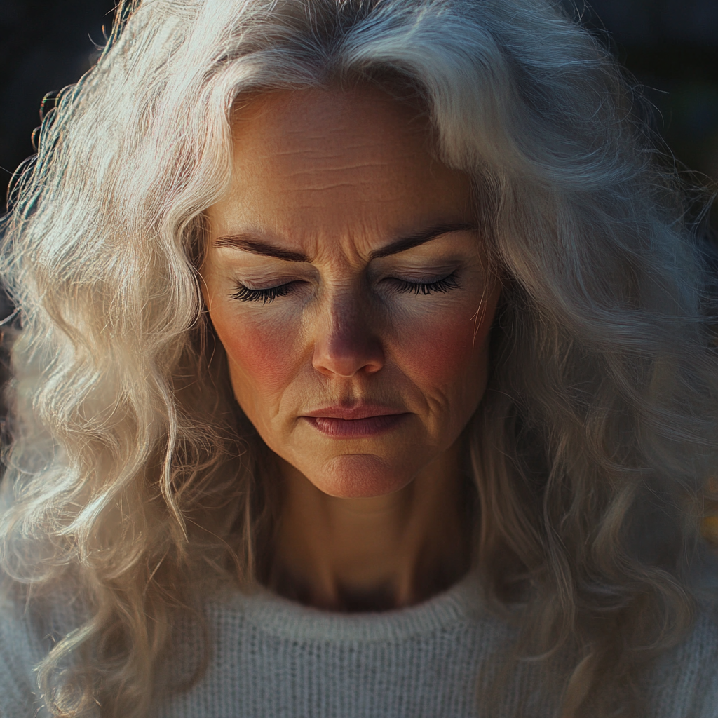 A disheartened older woman | Source: No source