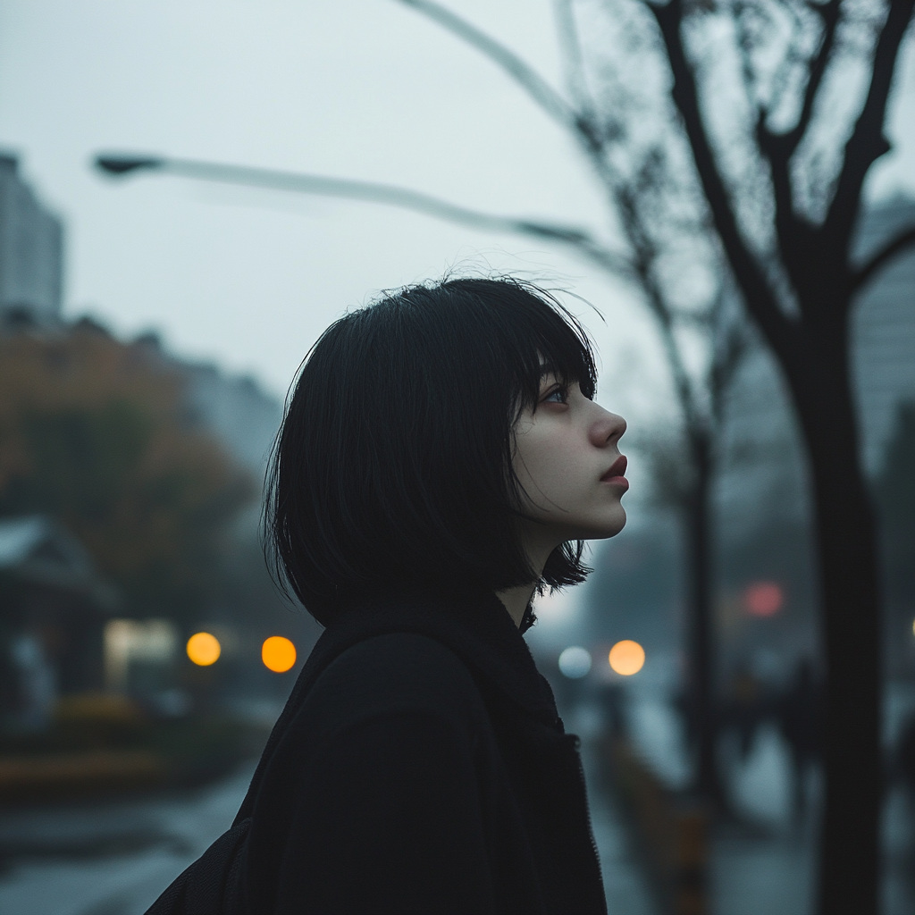 A tired woman walking on the street | Source: no source
